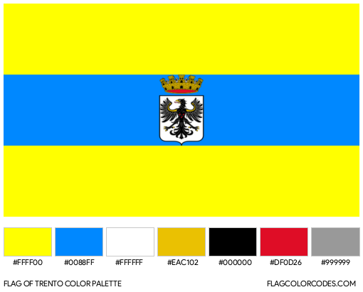 Trento Flag Color Palette