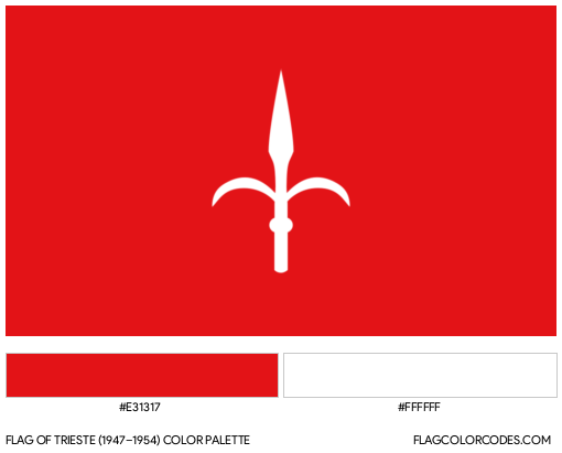 Trieste (1947–1954) Flag Color Palette