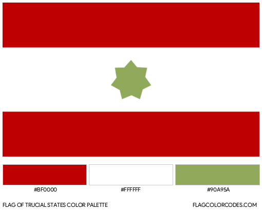 Trucial States Flag Color Palette