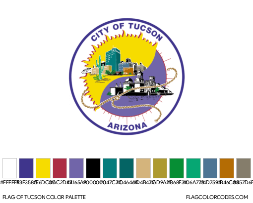 Tucson Flag Color Palette