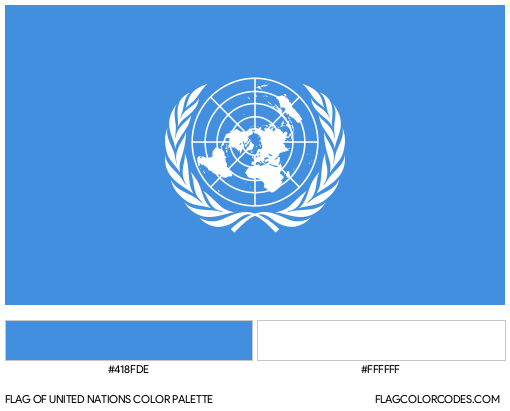United Nations Flag Color Palette