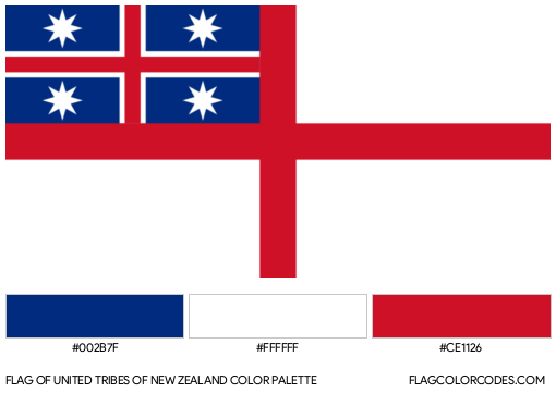 United Tribes of New Zealand Flag Color Palette