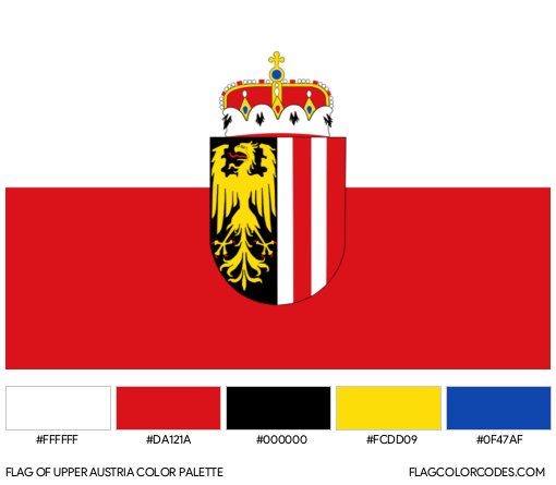 Upper Austria Flag Color Palette