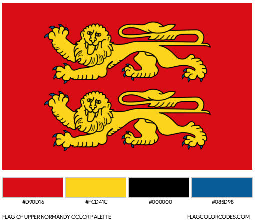 Upper Normandy Flag Color Palette