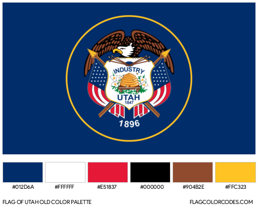 Utah Old Flag Color Palette