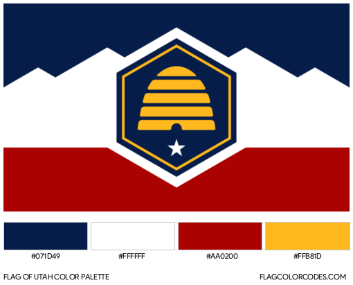 Utah Flag Color Palette