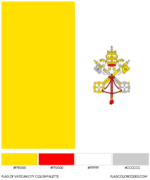 Vatican City Flag Color Palette