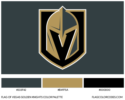 Vegas Golden Knights Flag Color Palette