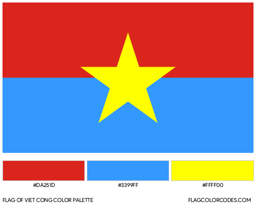 Viet Cong Flag Color Palette