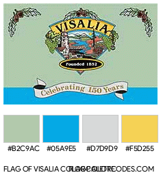 Visalia Flag Color Palette