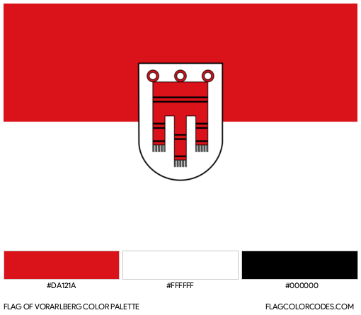 Vorarlberg Flag Color Palette