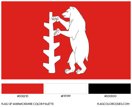 Warwickshire Flag Color Palette