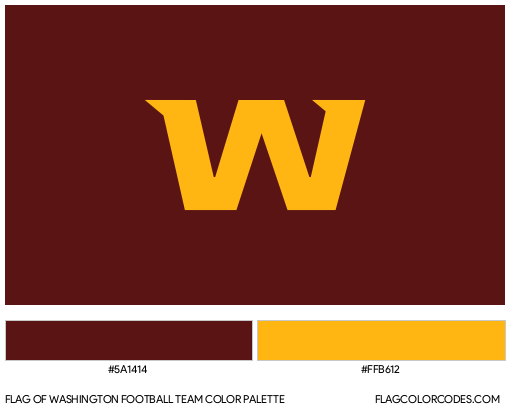 Washington Football Team Flag Color Palette
