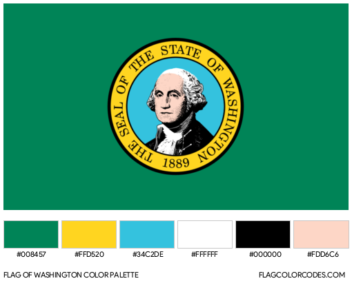 Washington Flag Color Palette
