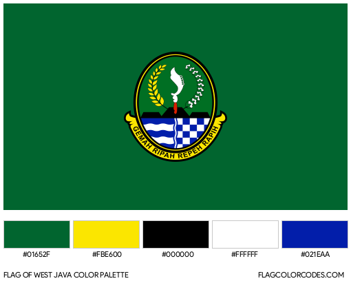 West Java Flag Color Palette