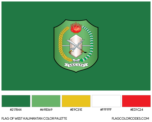 West Kalimantan Flag Color Palette