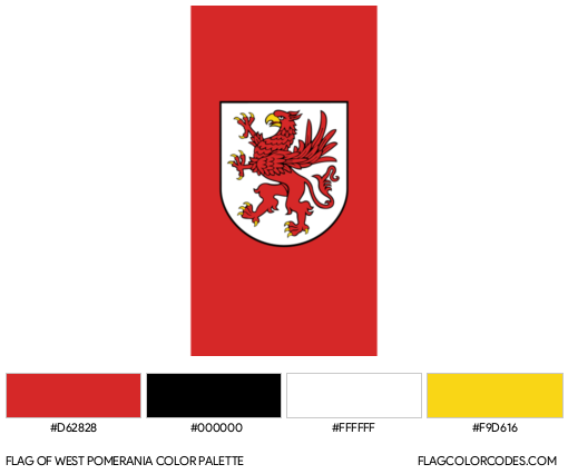 West Pomerania Flag Color Palette