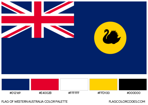 Western Australia Flag Color Palette