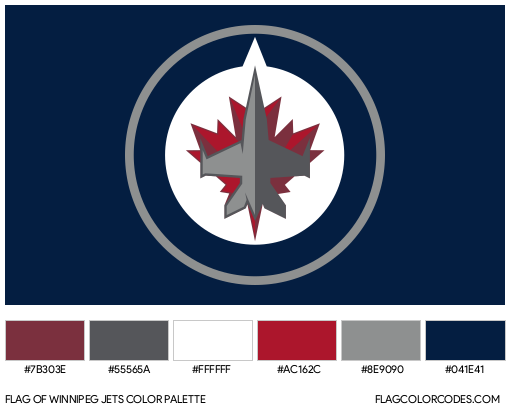 Winnipeg Jets Flag Color Palette