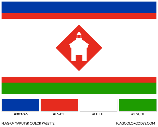 Yakutsk Flag Color Palette