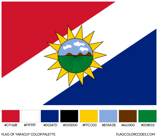 Yaracuy Flag Color Palette