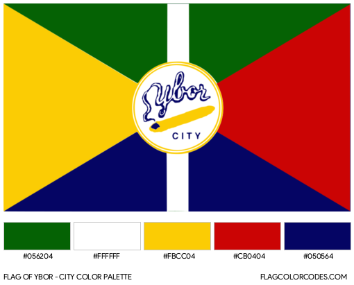 Ybor City Flag Color Palette