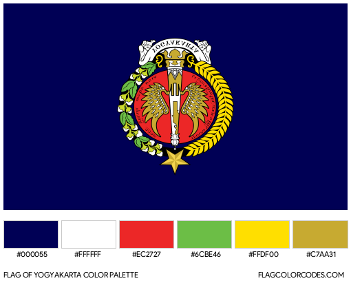 Yogyakarta Flag Color Palette