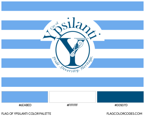 Ypsilanti Flag Color Palette