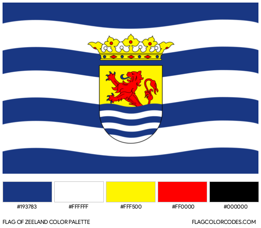 Zeeland Flag Color Palette