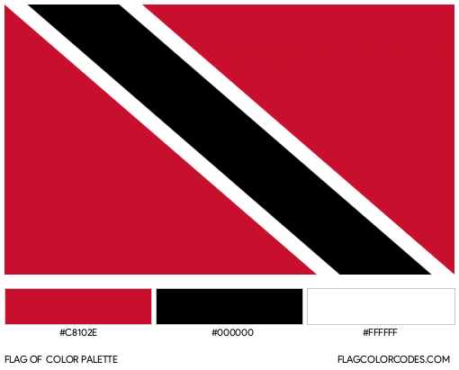 Trinidad and Tobago Flag Color Palette