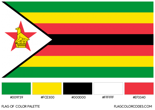 Zimbabwe Flag Color Palette