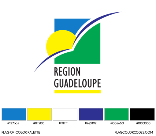 Guadeloupe Flag Color Palette