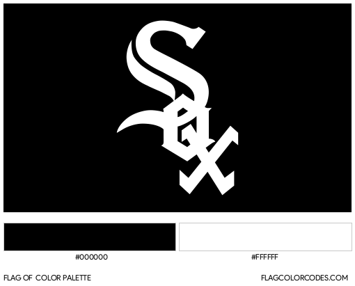 Chicago White Sox Flag Color Palette