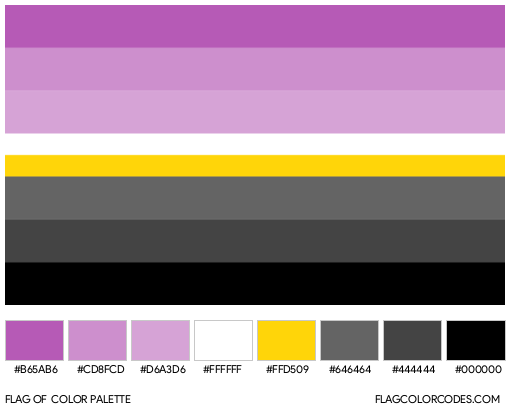 Monosexual Flag Color Palette
