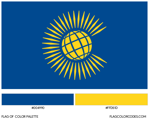 Commonwealth of Nations Flag Color Palette