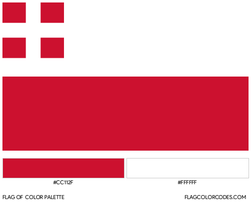 Utrecht Flag Color Palette