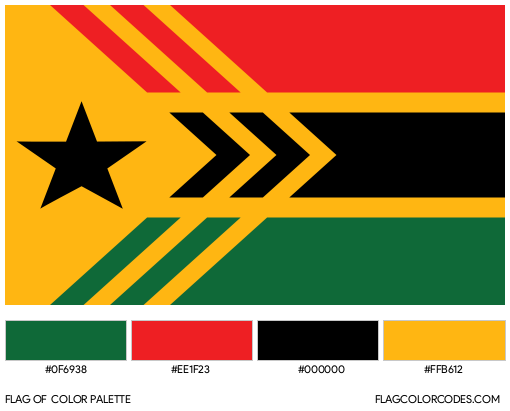 Wakanda Flag Color Palette