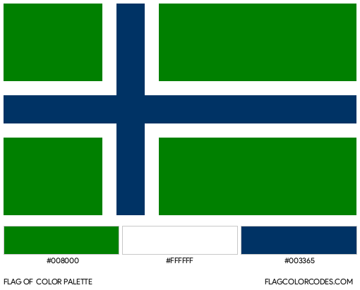 South Uist Flag Color Palette