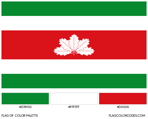 Boyacá Flag Color Palette