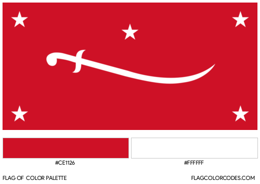 Yemen Mutawakkilite Kingdom Flag Color Palette
