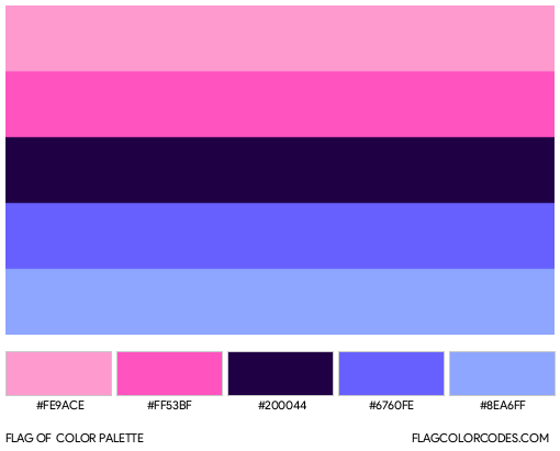 Omnisexual Flag Color Palette