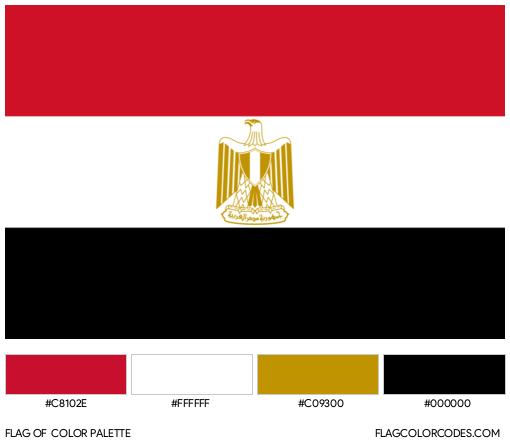 Egypt Flag Color Palette