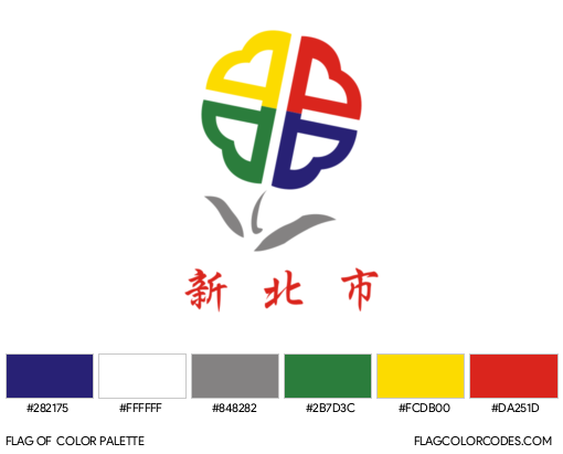 New Taipei Flag Color Palette