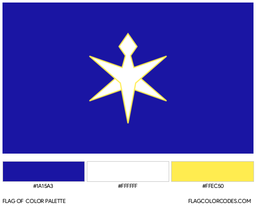 Chiba Flag Color Palette