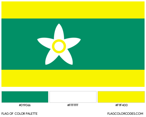 Ehime Flag Color Palette