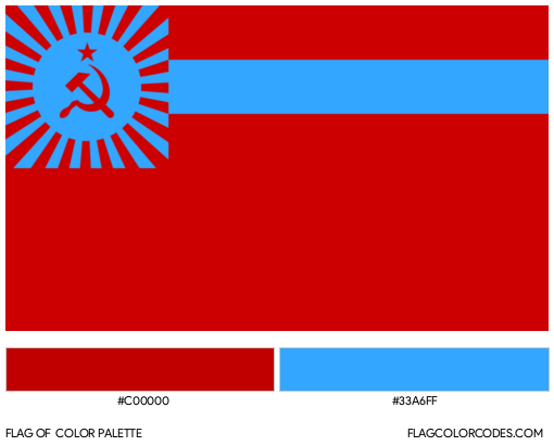 Georgian Soviet Socialist Republic (1951–1990) Flag Color Palette