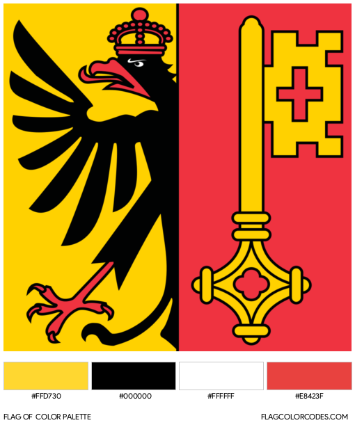Geneva Flag Color Palette