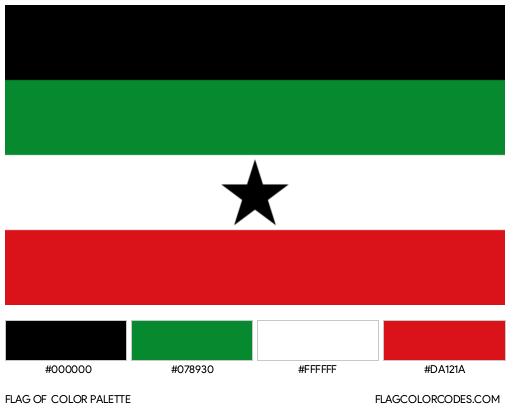 Gambela Flag Color Palette