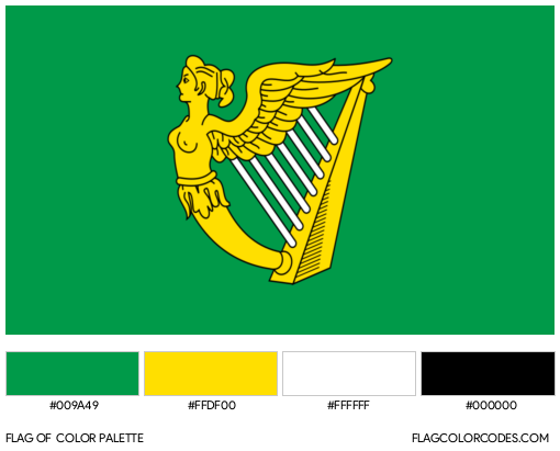 Green Harp Flag Color Palette
