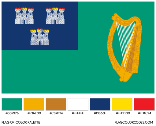 Dublin Flag Color Palette